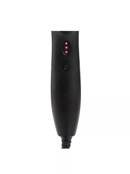 Trendsi 2-in-1 curling and straightening brush for hair with gold finish and European plug, designed for versatile styling.