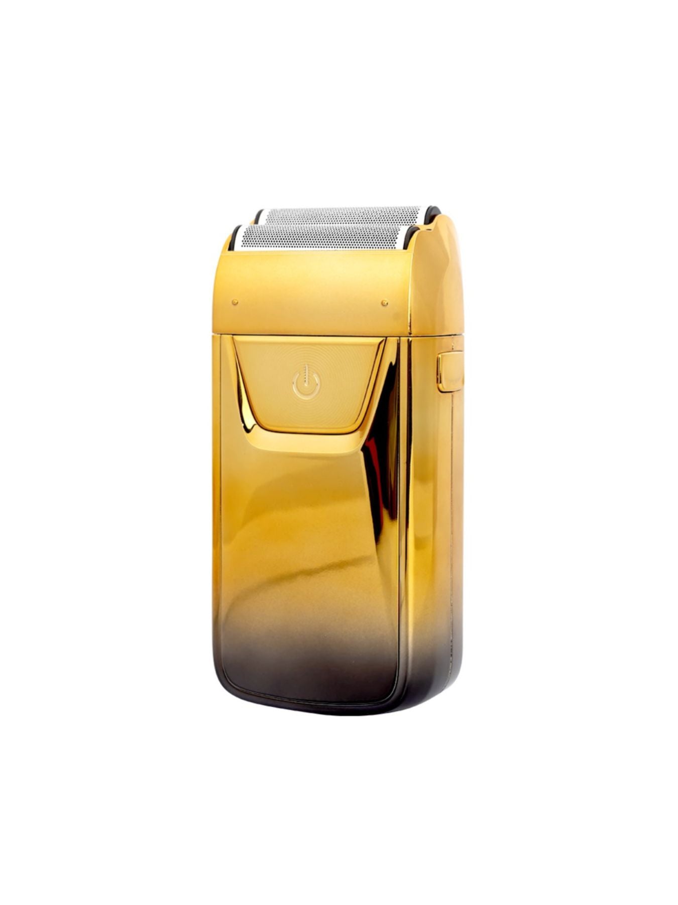 Gold electric shaver with LED display from Trendsi, featuring a sleek design and multiple shaving options.