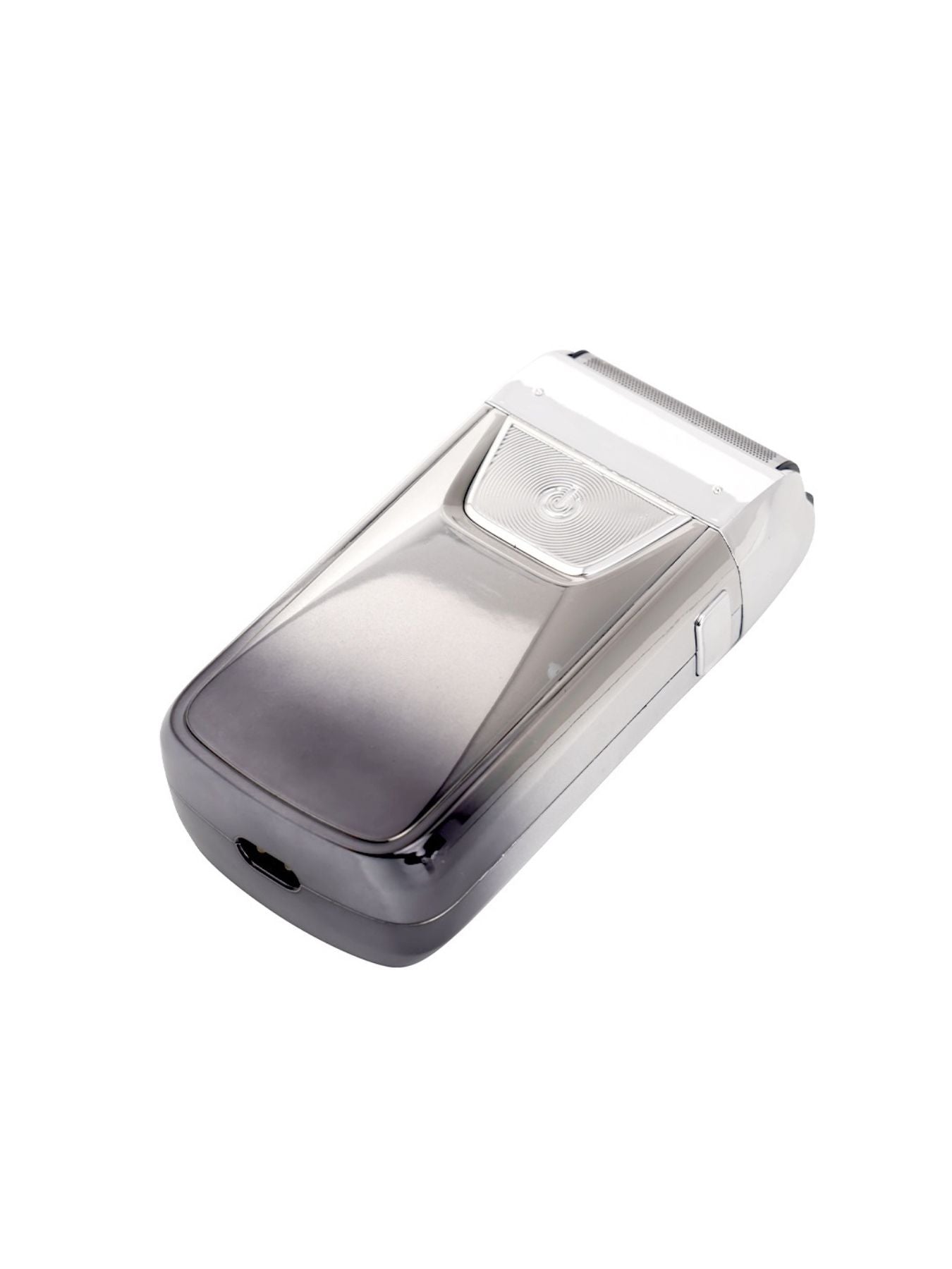 Gold electric shaver with LED display from Trendsi, featuring a sleek design and multiple grooming heads for a close shave.