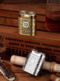 Gold portable electric shaver by Trendsi, compact design with a sleek finish, suitable for on-the-go grooming.