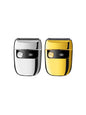 Gold portable mini electric shaver by Trendsi, compact handheld grooming tool with a sleek design and electric blade.