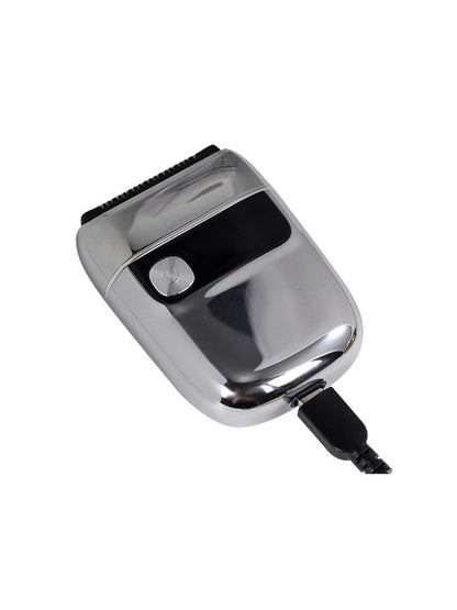 Gold portable mini electric shaver by Trendsi, compact design ideal for travel and quick grooming.