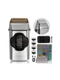 Gold Trendsi rechargeable electric shaver with ergonomic design and multiple blade heads for a close, comfortable shave.