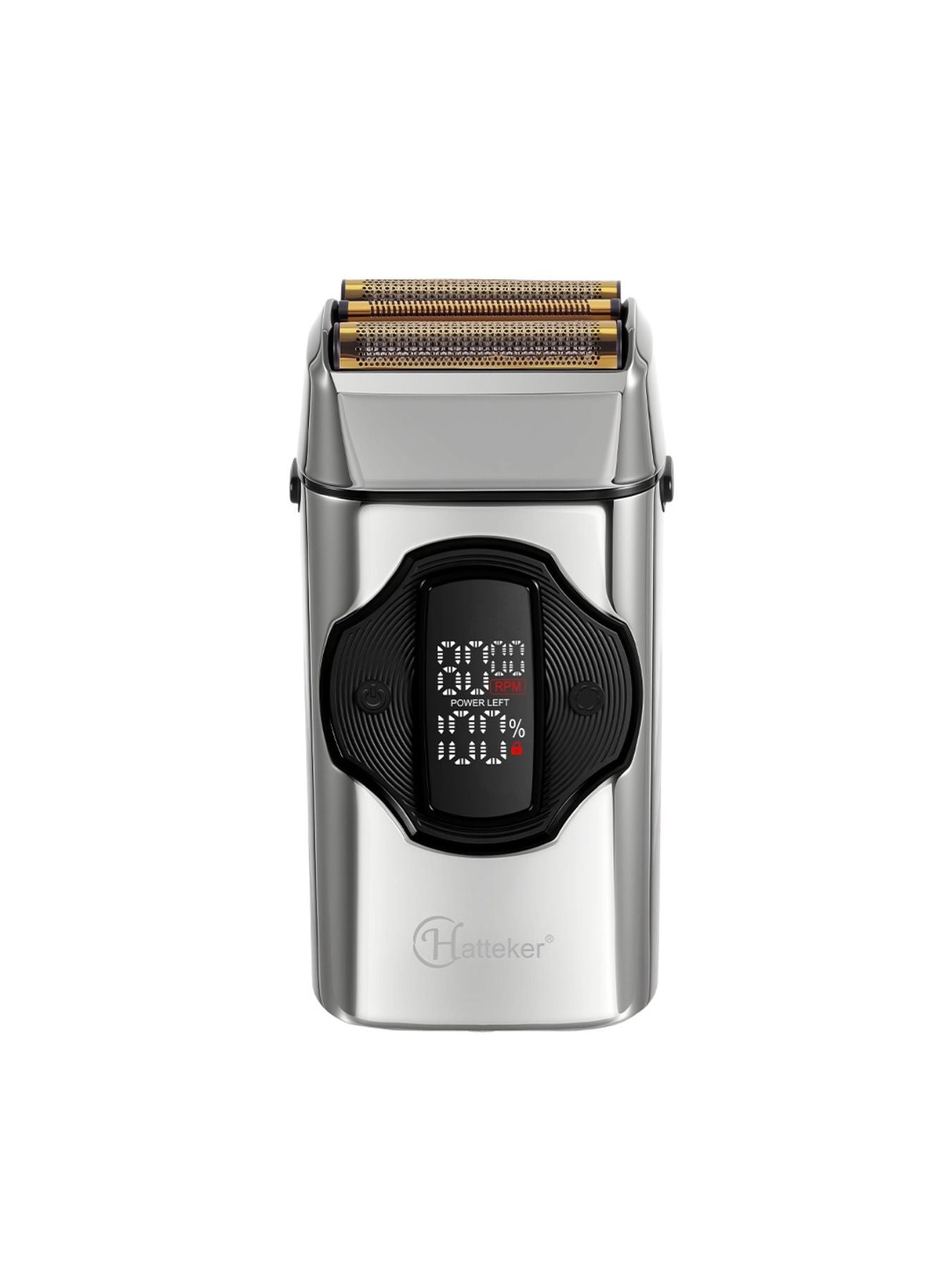 Gold Trendsi rechargeable electric shaver with ergonomic design and adjustable blades for a close, comfortable shave.