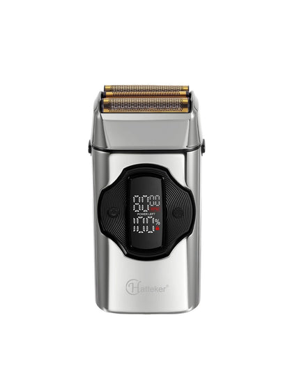 Gold Trendsi rechargeable electric shaver with ergonomic design and adjustable blades for a close, comfortable shave.