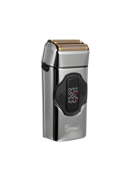 Gold rechargeable electric shaver by Trendsi with a sleek design, suitable for close, comfortable shaving.