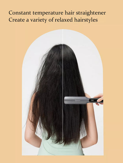 Gold Trendsi curling and straightening hair iron with adjustable temperature control for versatile styling.