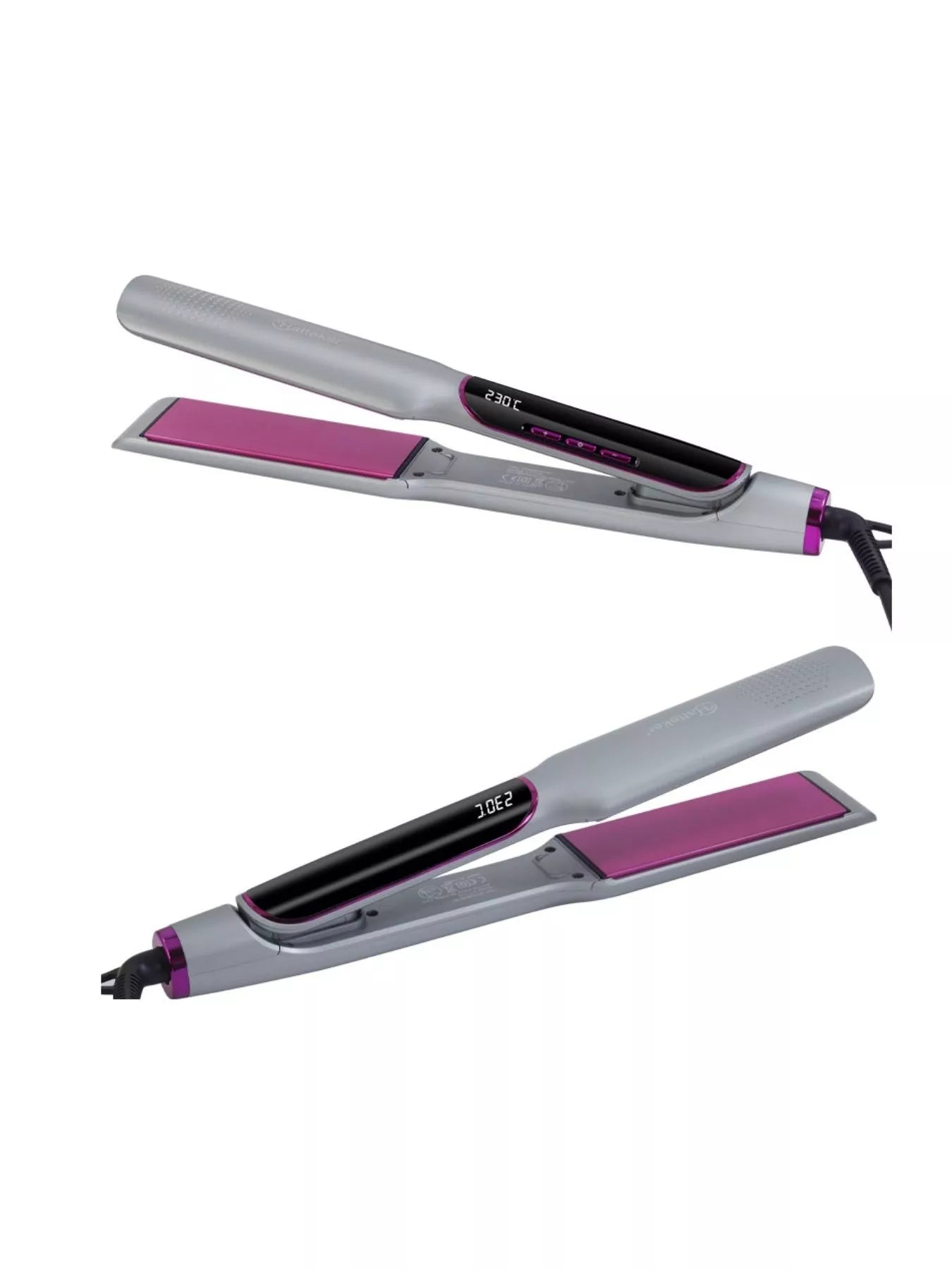 Gold Trendsi curling and straightening hair iron with adjustable temperature control for versatile styling.