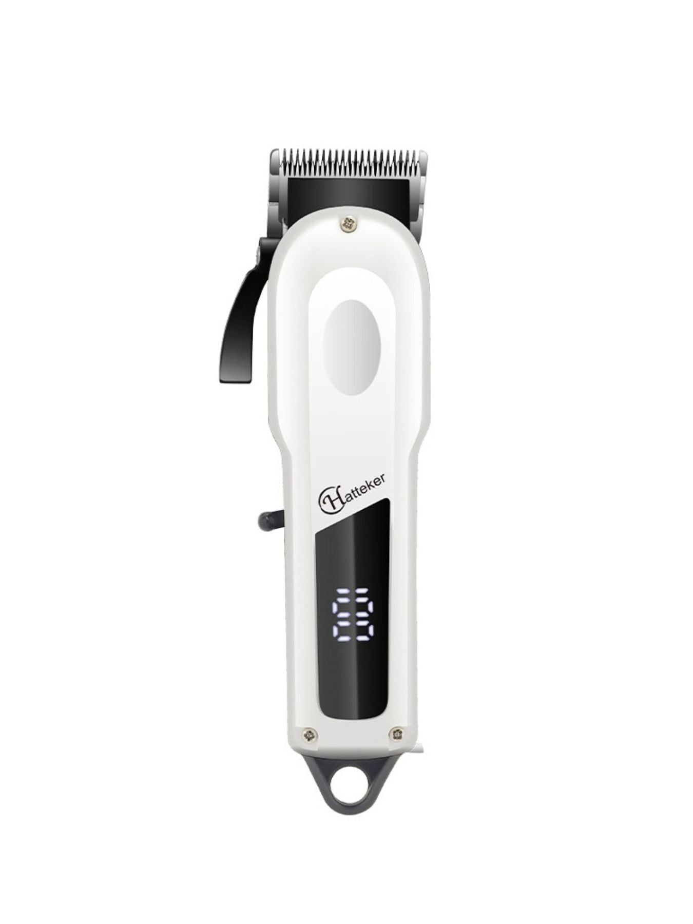 Gold electric foil shaver with LED display from Trendsi, featuring a sleek design and stainless steel blades for close shaving.