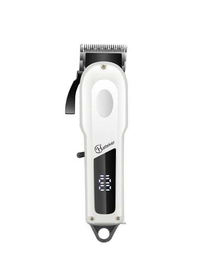 Gold electric foil shaver with LED display from Trendsi, featuring a sleek design and stainless steel blades for close shaving.
