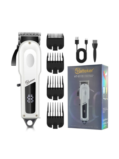 Gold electric foil shaver with LED display, compact Trendsi personal grooming device with rechargeable battery and ergonomic design.