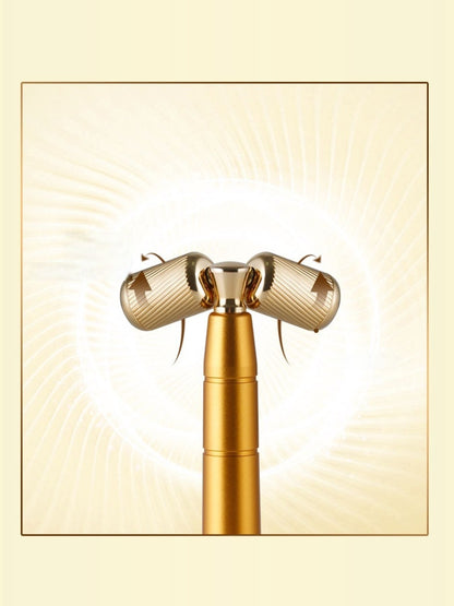 Trendsi gold facial massager beauty device with one-size design for facial skin rejuvenation and relaxing massage.