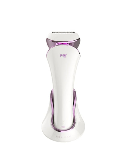 Gold Trendsi painless hair removal epilator with ergonomic design and multiple attachments for smooth skin.