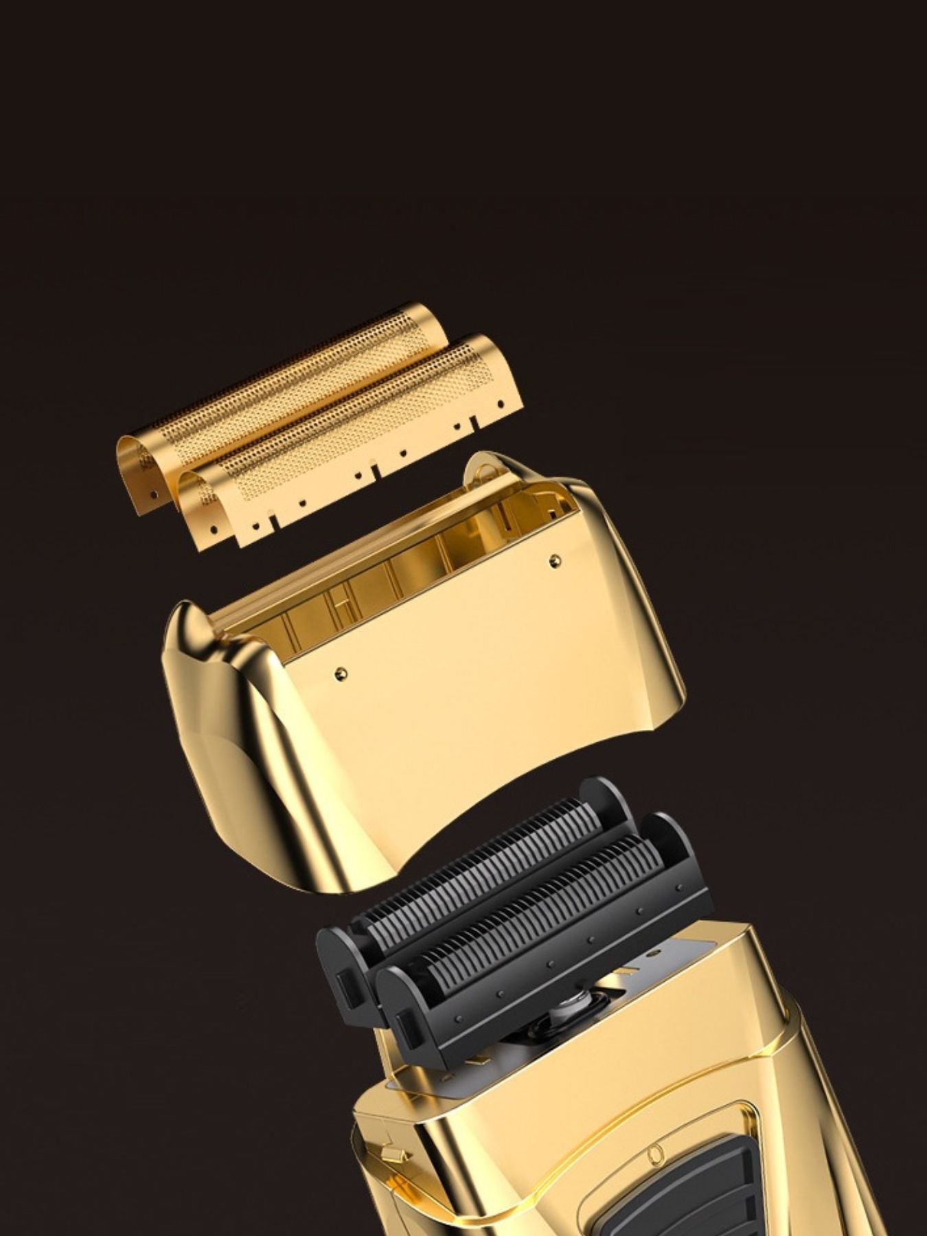 Portable golden shaver from Trendsi with a sleek design, ideal for quick grooming on the go.