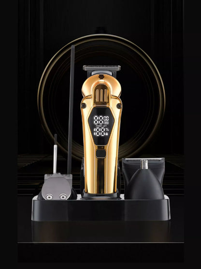 Gold portable hair removal trimmer by Trendsi, compact design with precision blades for easy grooming and painless hair removal.
