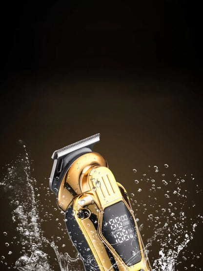Trendsi gold portable hair removal trimmer with compact design and adjustable trimming head for easy personal grooming.