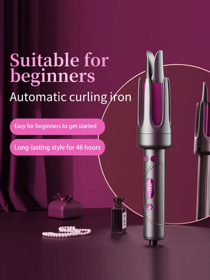 Gray automatic curling iron by Trendsi with European plug and curling barrel for creating stylish curls effortlessly.