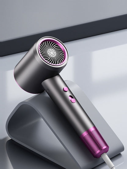 Gray household hair dryer from Trendsi with European plug, fast drying features, suitable for quick hairstyling at home.