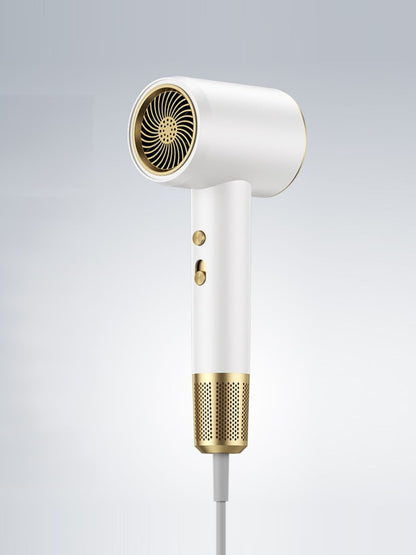 Gray household hair dryer with European plug, fast drying, Trendsi brand, compact and lightweight for quick hair styling.