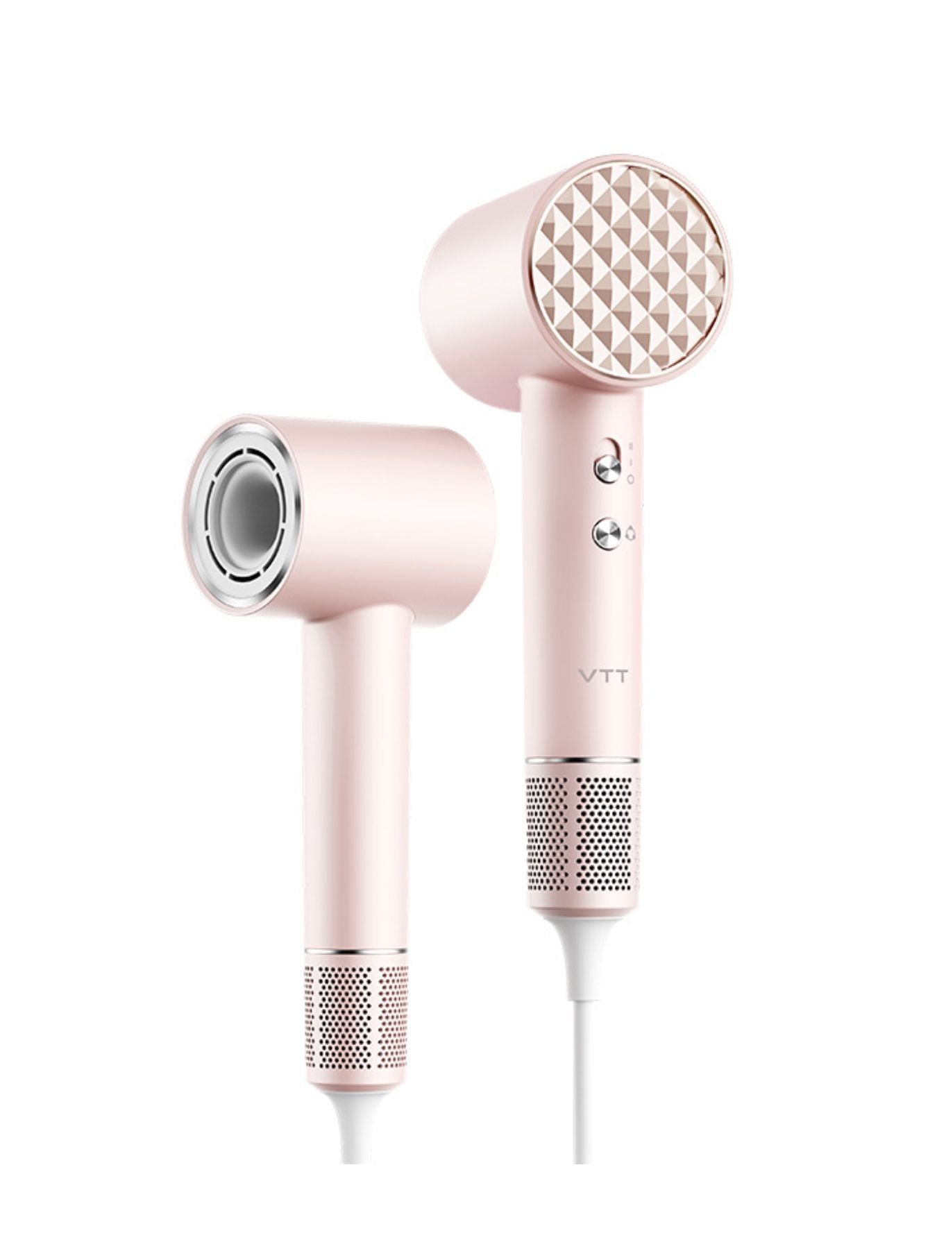 Gray lightweight high-speed hair dryer by Trendsi with European plug for quick styling and efficient drying.