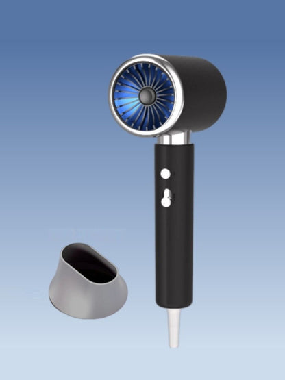 Gray household hair dryer with multiple heat settings and European plug by Trendsi, suitable for versatile hair styling.