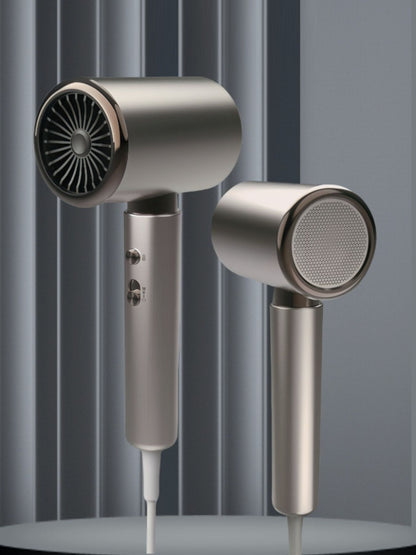 Gray Trendsi negative ions high-speed hair dryer with European plug and ergonomic design for quick, smooth drying.