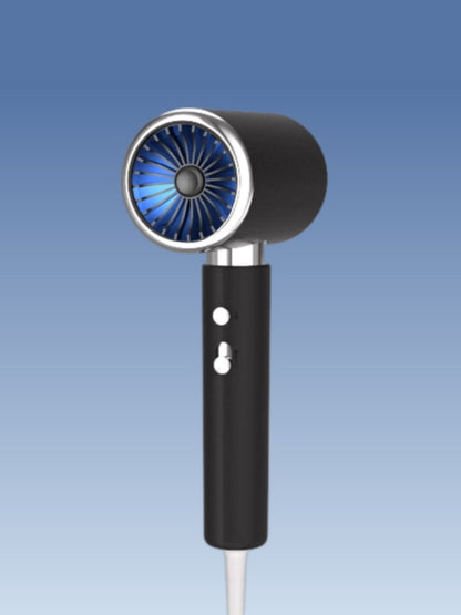 Gray Trendsi negative ions high-speed hair dryer with European plug, showcasing its sleek design and professional styling features.