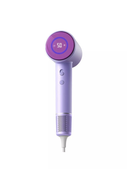 Gray Trendsi household hair dryer with temperature control and European plug, ideal for quick and efficient hair drying.