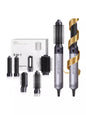 Gray 6-in-1 interchangeable head curling iron by Trendsi with North American plug, versatile hairstyling tool for curls and waves.