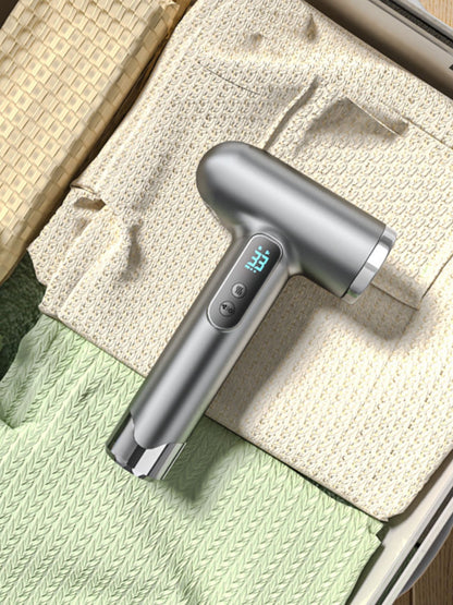 Gray Trendsi portable rechargeable high-speed hair dryer with ergonomic handle and compact design for quick styling.