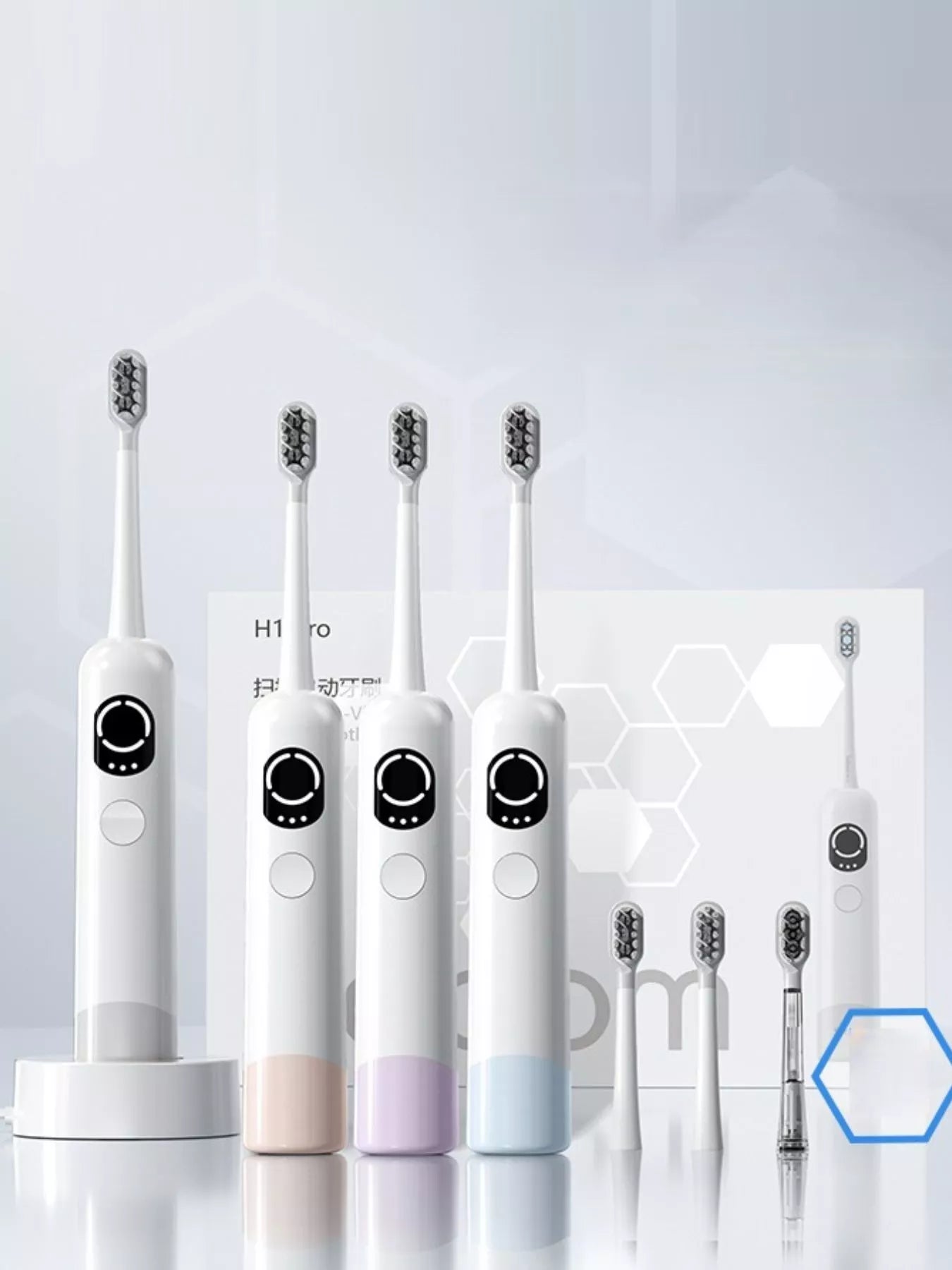 Gray Trendsi Smart Electric Toothbrush with ergonomic handle and multiple brushing modes for effective oral care.