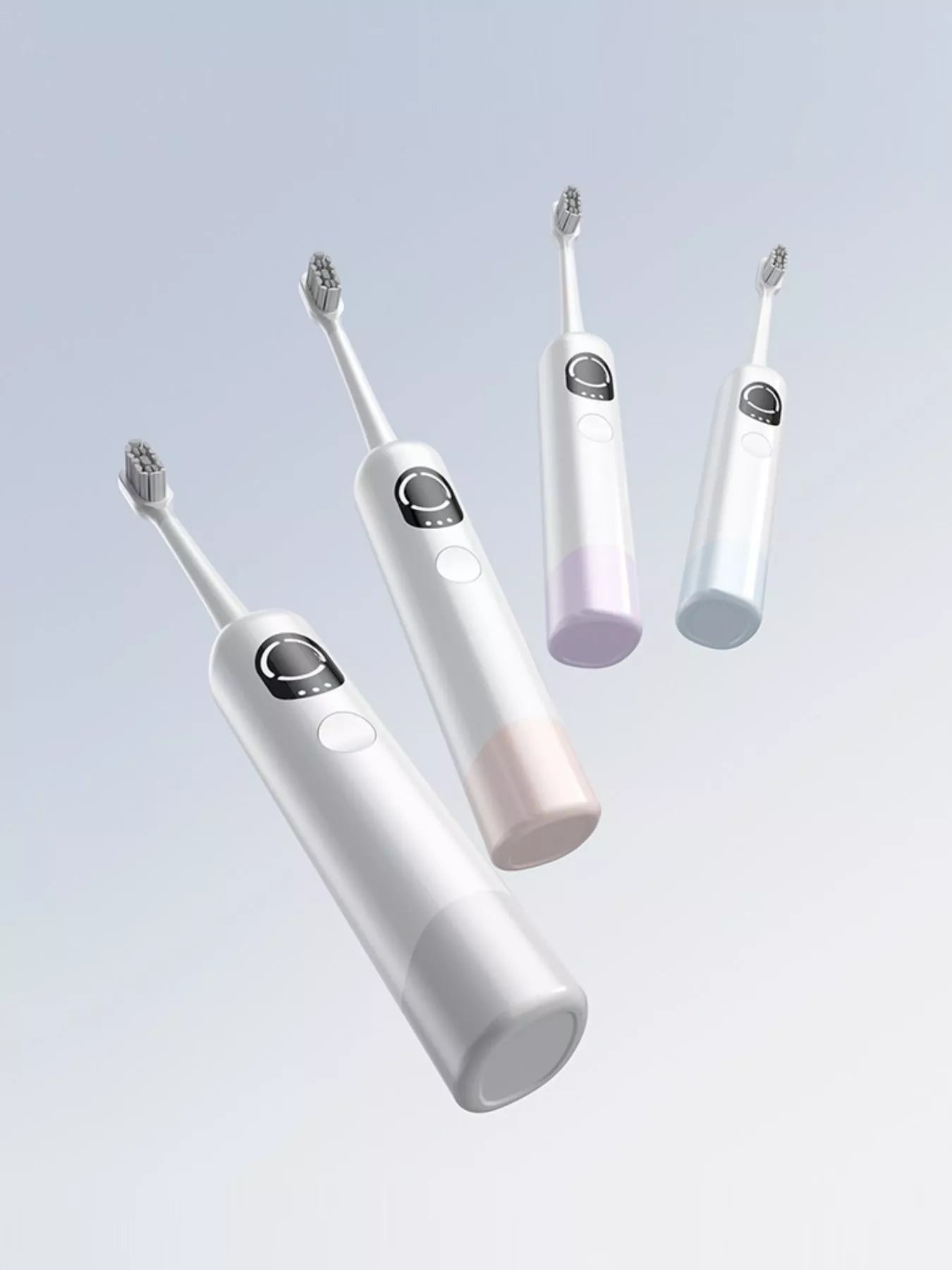 Gray Trendsi smart electric toothbrush with multiple brushing modes and ergonomic handle for effective dental cleaning.