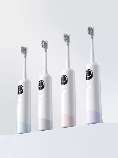 Gray Trendsi smart electric toothbrush with sleek design and multiple brushing modes, suitable for all users.