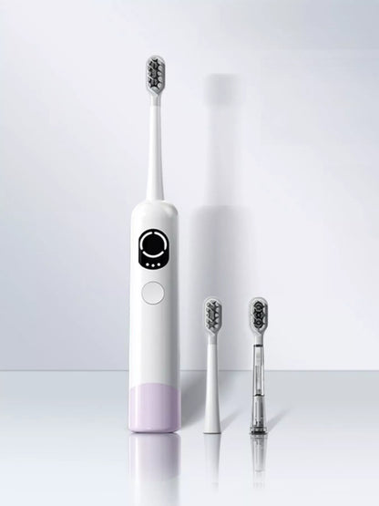Gray Trendsi Smart Electric Toothbrush with sleek design, featuring multiple brushing modes and a charging base.
