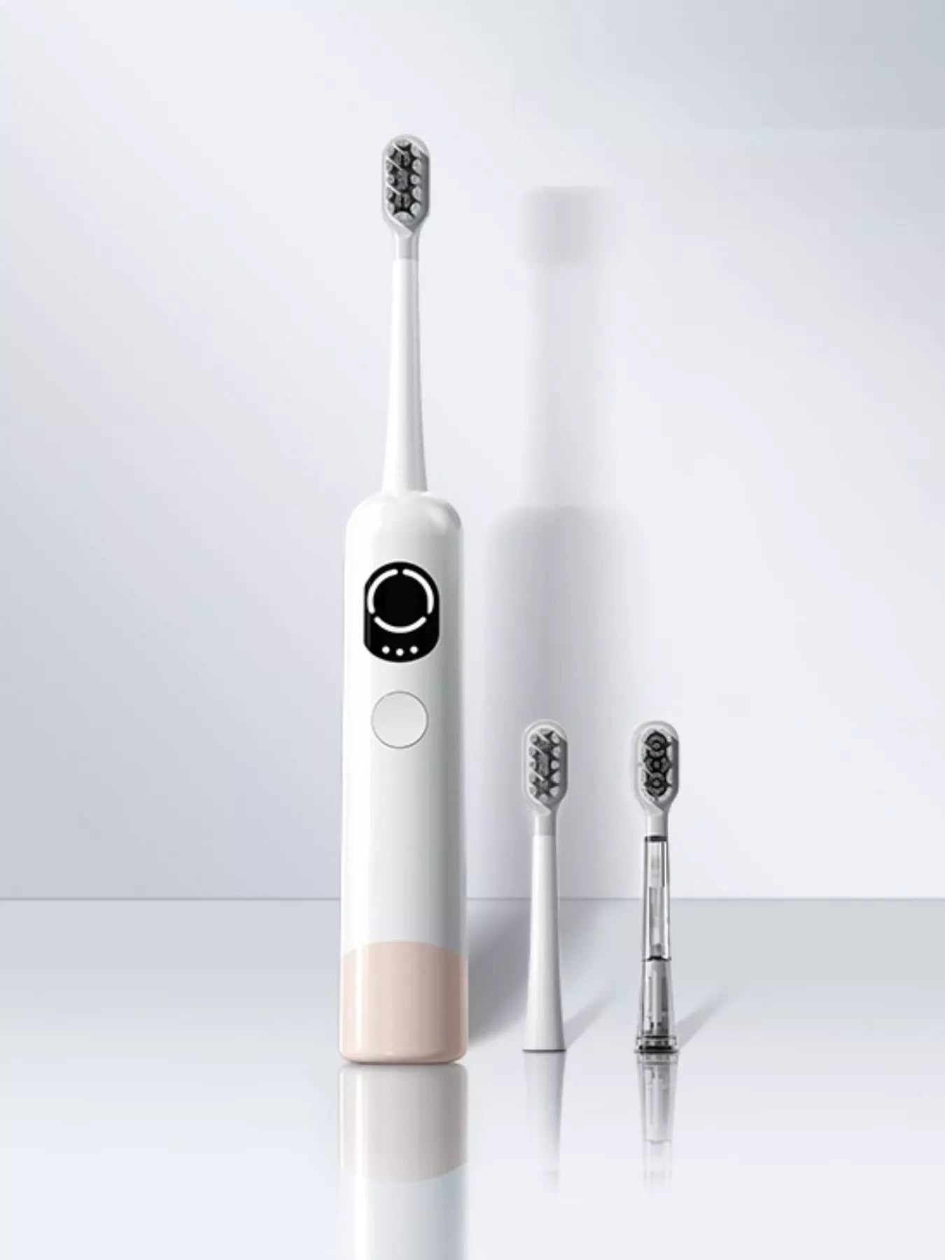 Gray Trendsi smart electric toothbrush with ergonomic handle and multiple cleaning modes, designed for effective oral hygiene.
