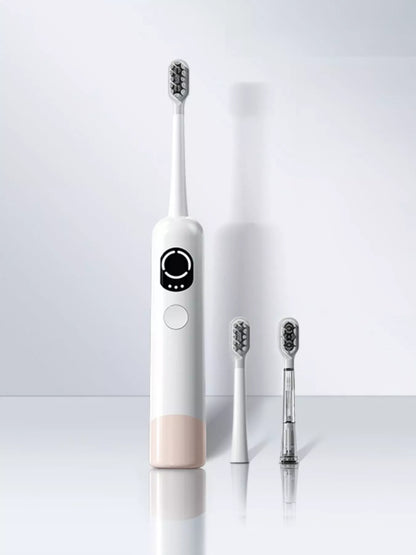 Gray Trendsi smart electric toothbrush with ergonomic handle and multiple cleaning modes, designed for effective oral hygiene.