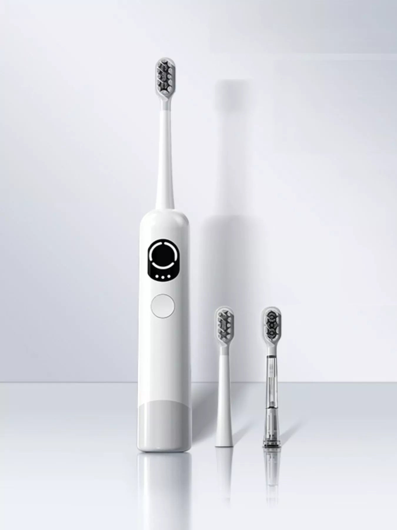 Gray Trendsi Smart Electric Toothbrush with ergonomic handle and multiple brushing modes, designed for effective dental cleaning.