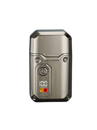 Gray waterproof electric shaver by Trendsi with ergonomic design, suitable for dry and wet shaving.