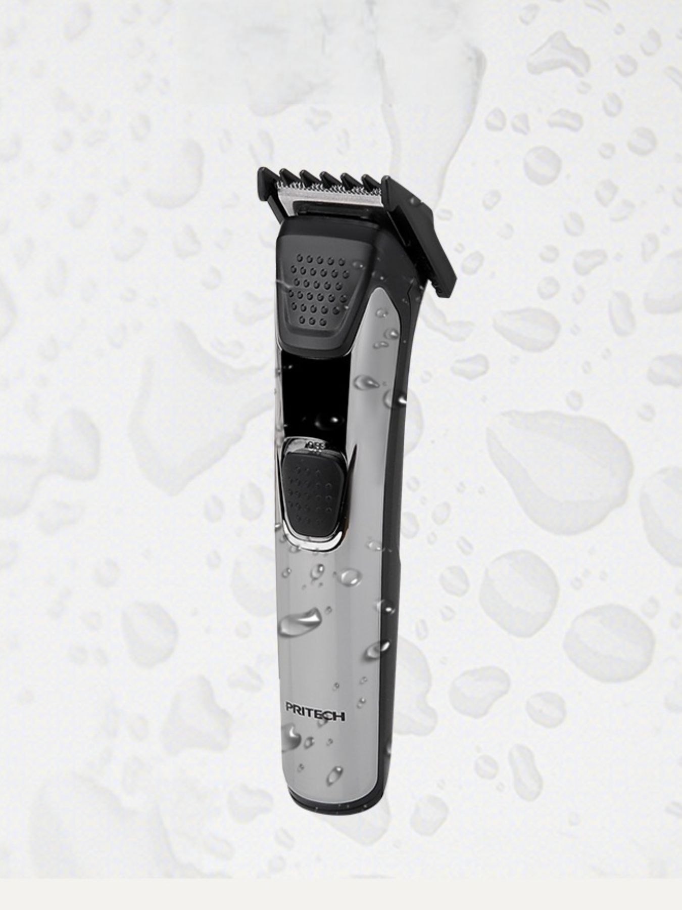 Gray electric hair clipper by Trendsi with adjustable blade and ergonomic design for precise hair cutting.