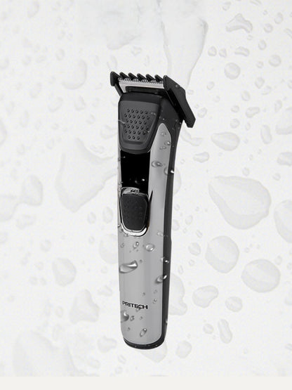 Gray electric hair clipper by Trendsi with adjustable blade and ergonomic design for precise hair cutting.
