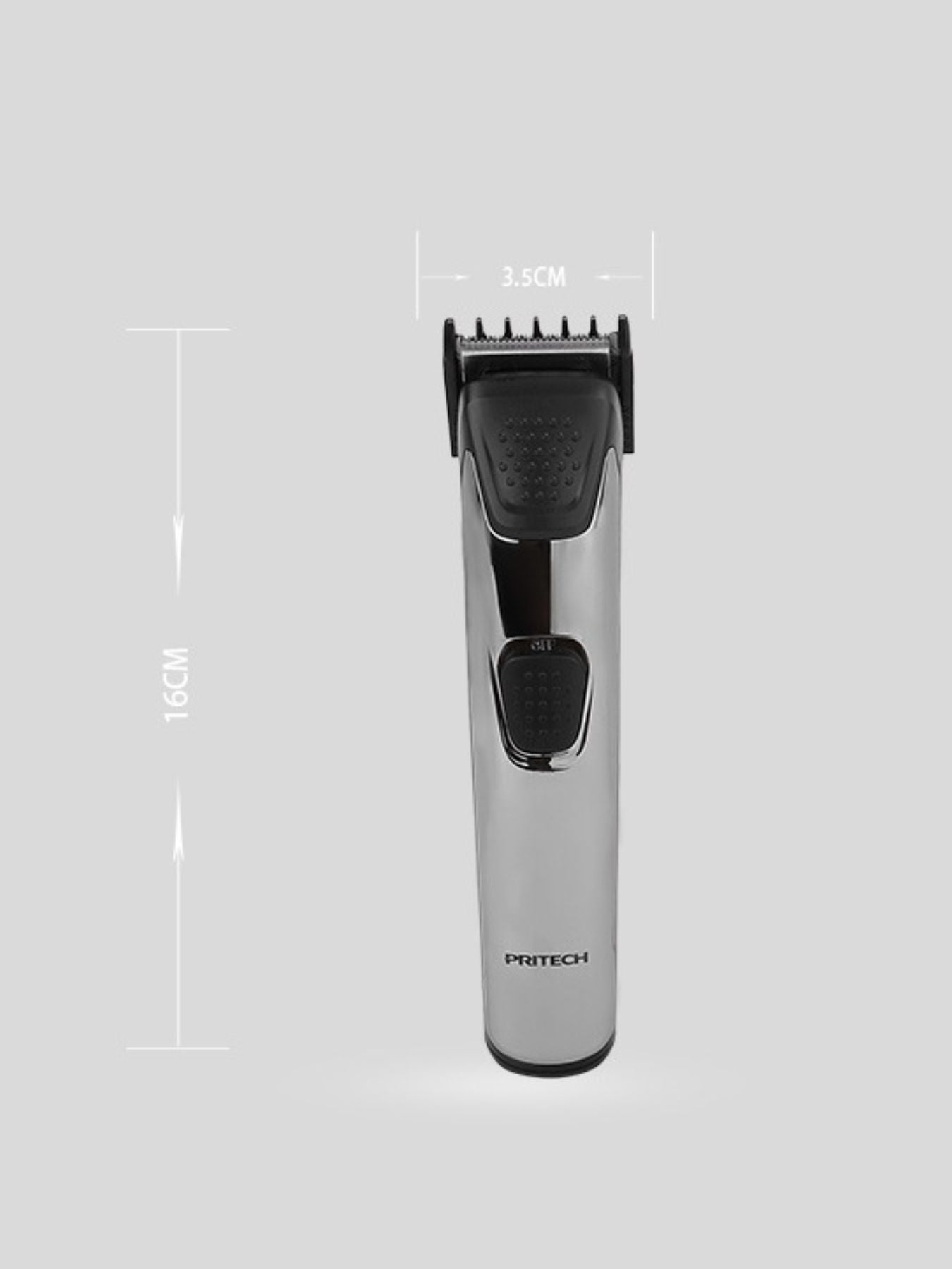 Gray Trendsi electric hair clipper with adjustable blades, shown with a sleek, ergonomic design for easy hair trimming.