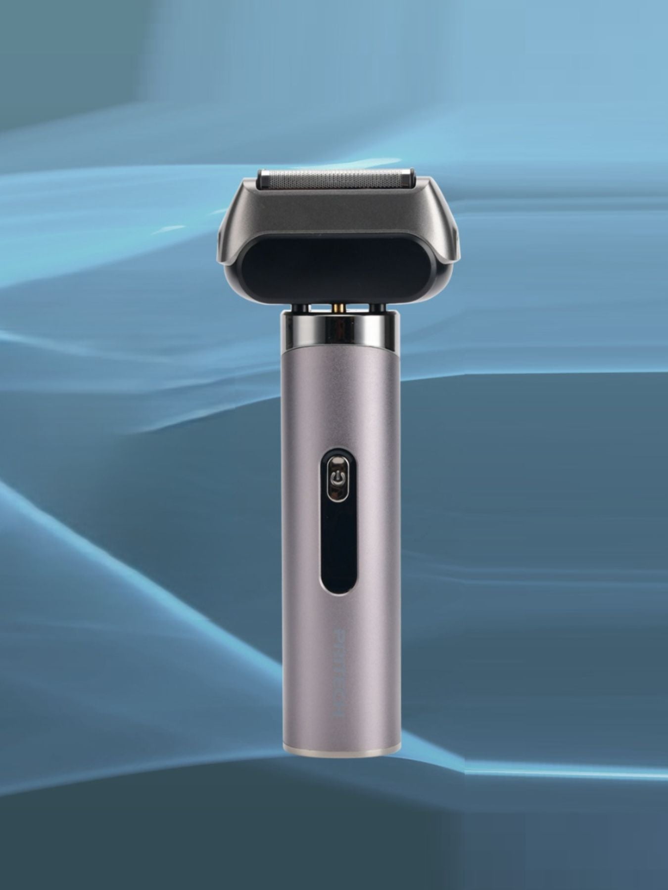 Gray portable foil shaver from Trendsi with a compact design, ideal for quick grooming on the go.