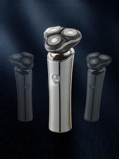 Gray Trendsi rotary electric shaver with a sleek design, suitable for close and comfortable facial grooming.
