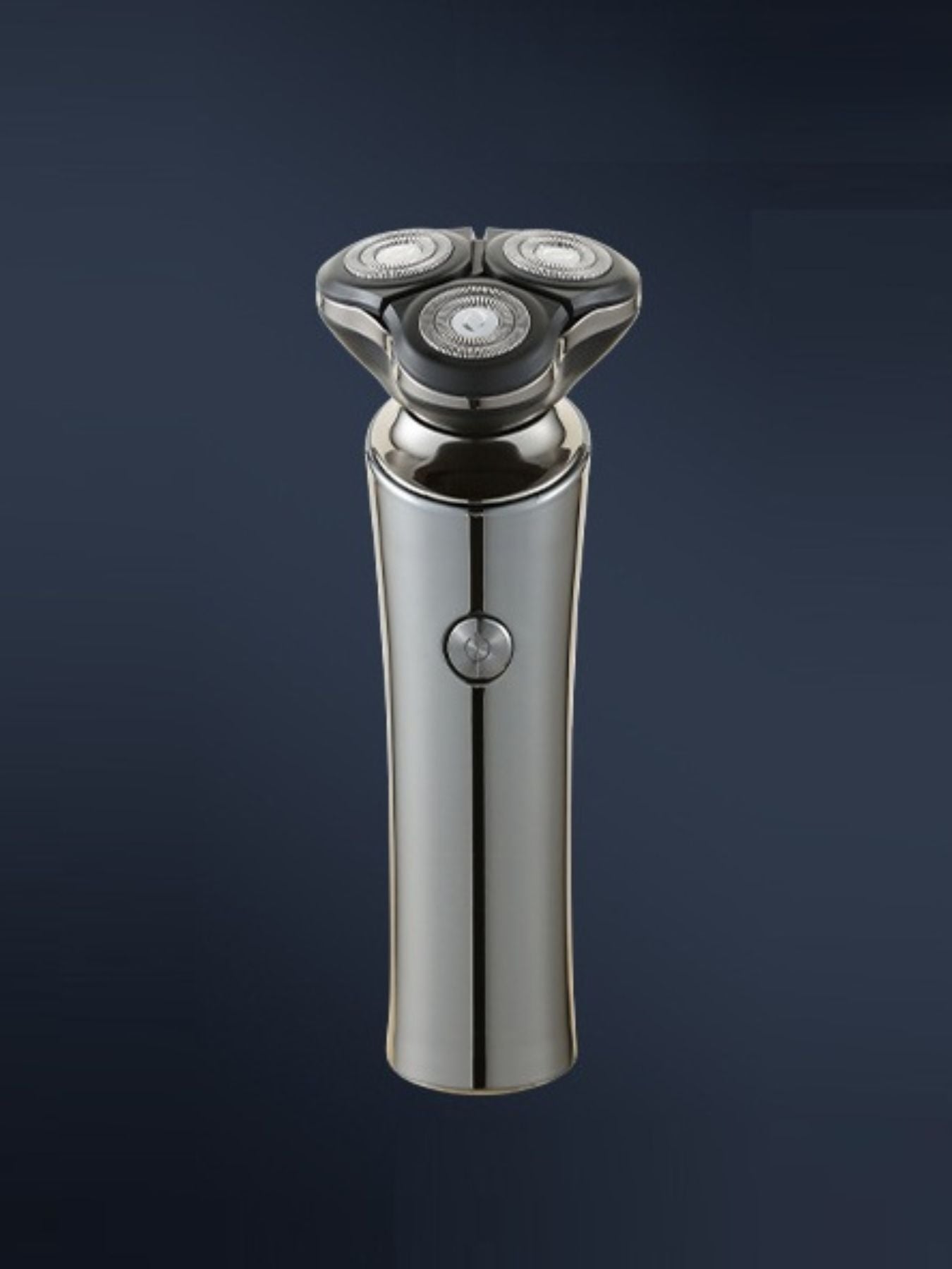 Gray Trendsi rotary electric shaver with a sleek design, featuring multiple rotary blades for close, comfortable grooming.