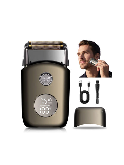 Gray Trendsi Smart Display Electric Shaver with adjustable head and digital display for a close, comfortable shave.