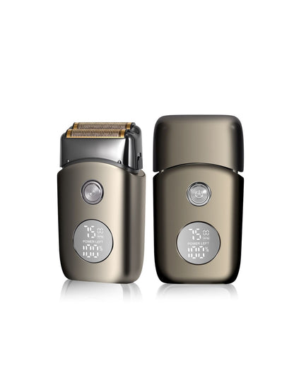 Gray Trendsi Smart Display Electric Shaver with digital screen and ergonomic design, suitable for close and comfortable grooming.