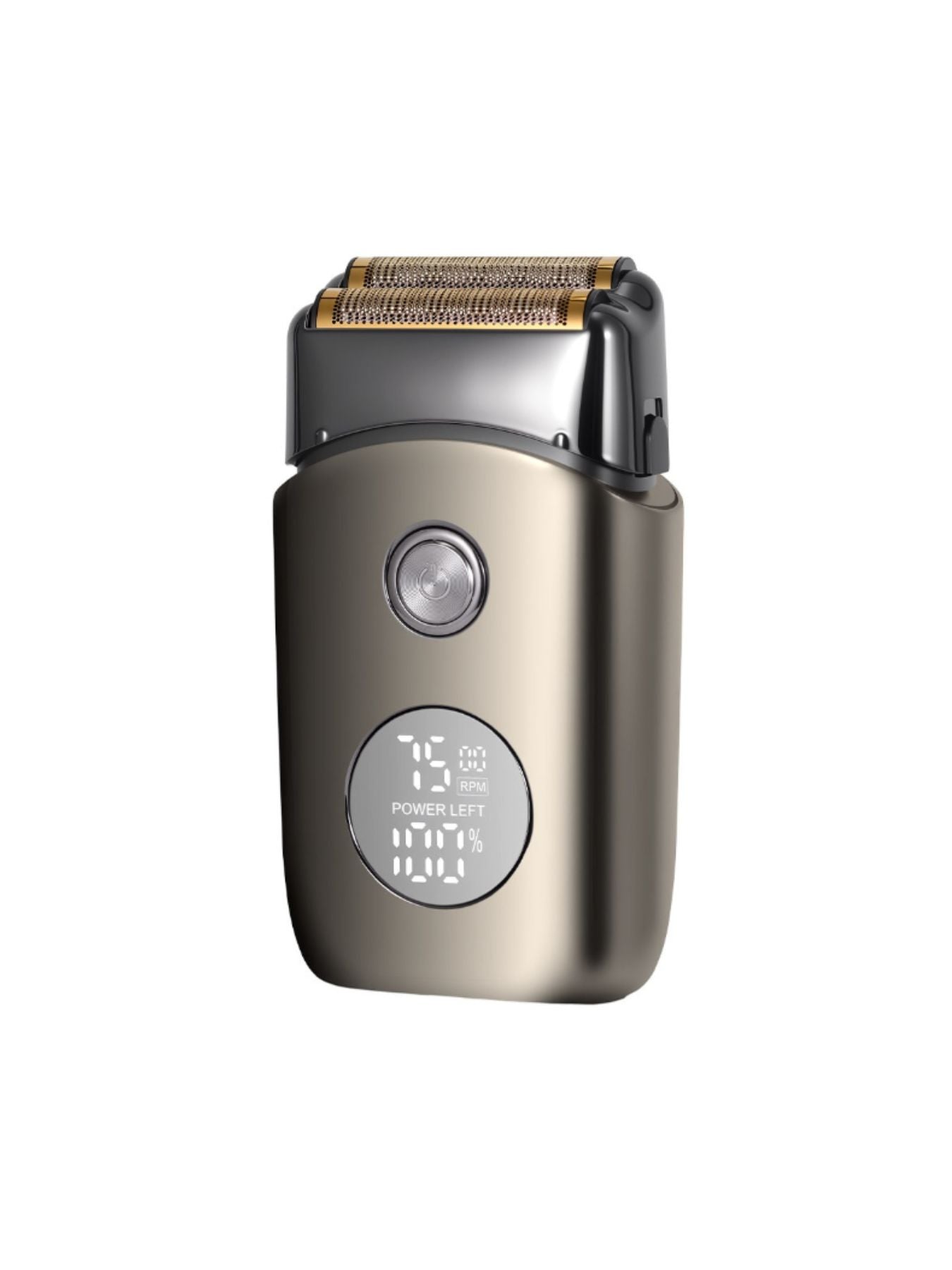Gray Trendsi Smart Display Electric Shaver with digital screen and sleek design, ideal for close and comfortable grooming.