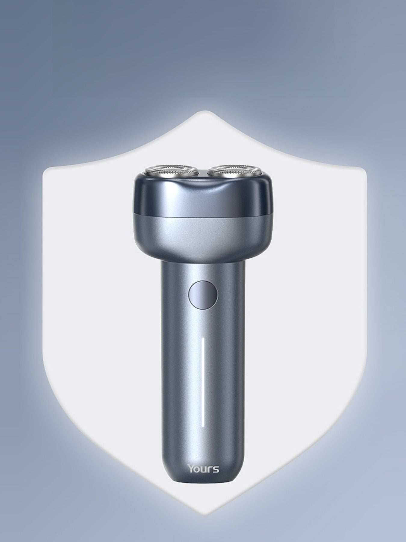 Gray waterproof electric shaver from Trendsi with a sleek design, suitable for wet and dry use.