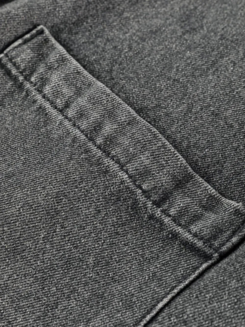 Gray wide strap button-down denim overall dress by Trendsi, featuring adjustable straps and front pockets.