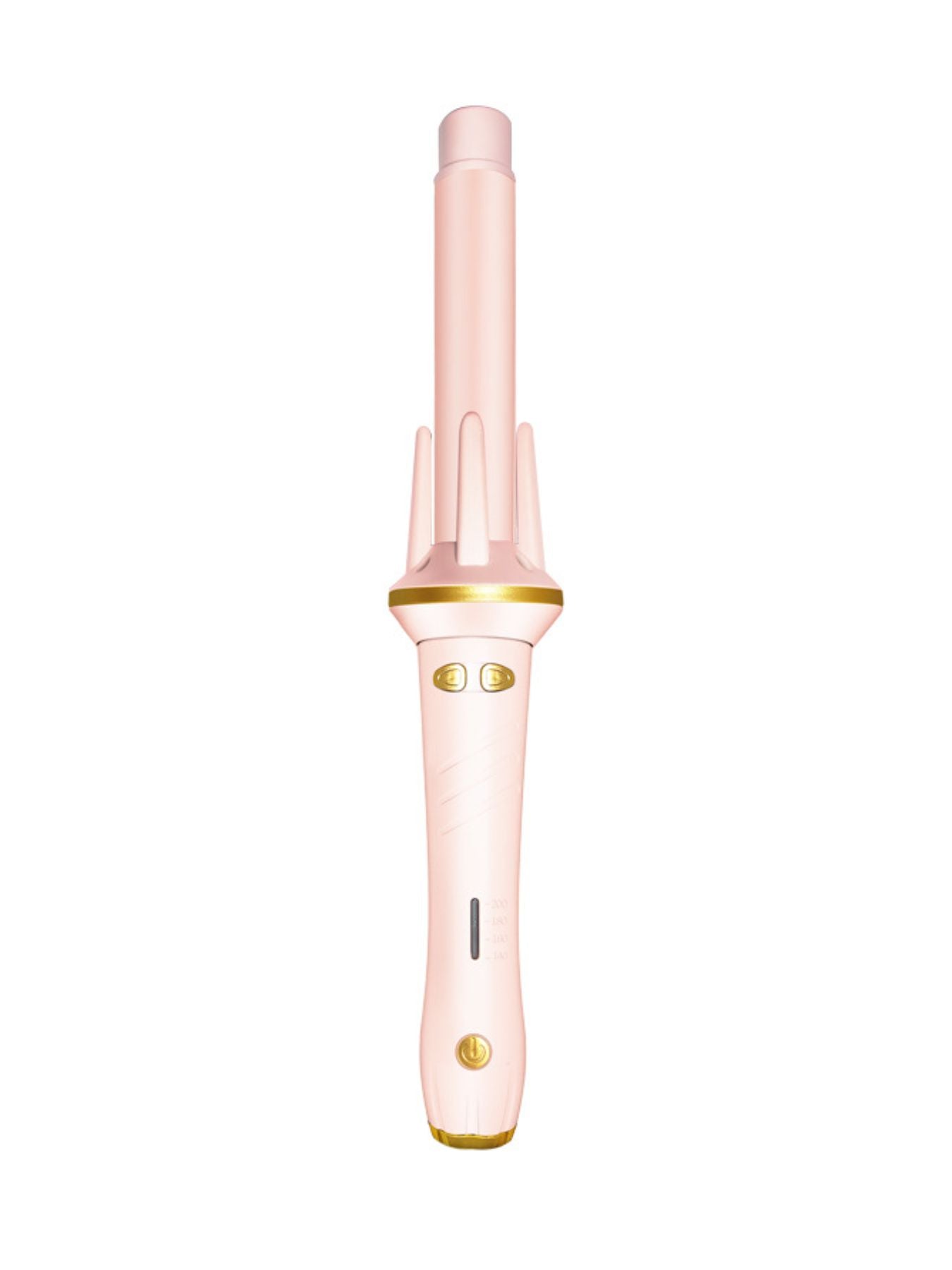 Gray and white adjustable temperature curling iron from Trendsi with North American plug and ergonomic handle.